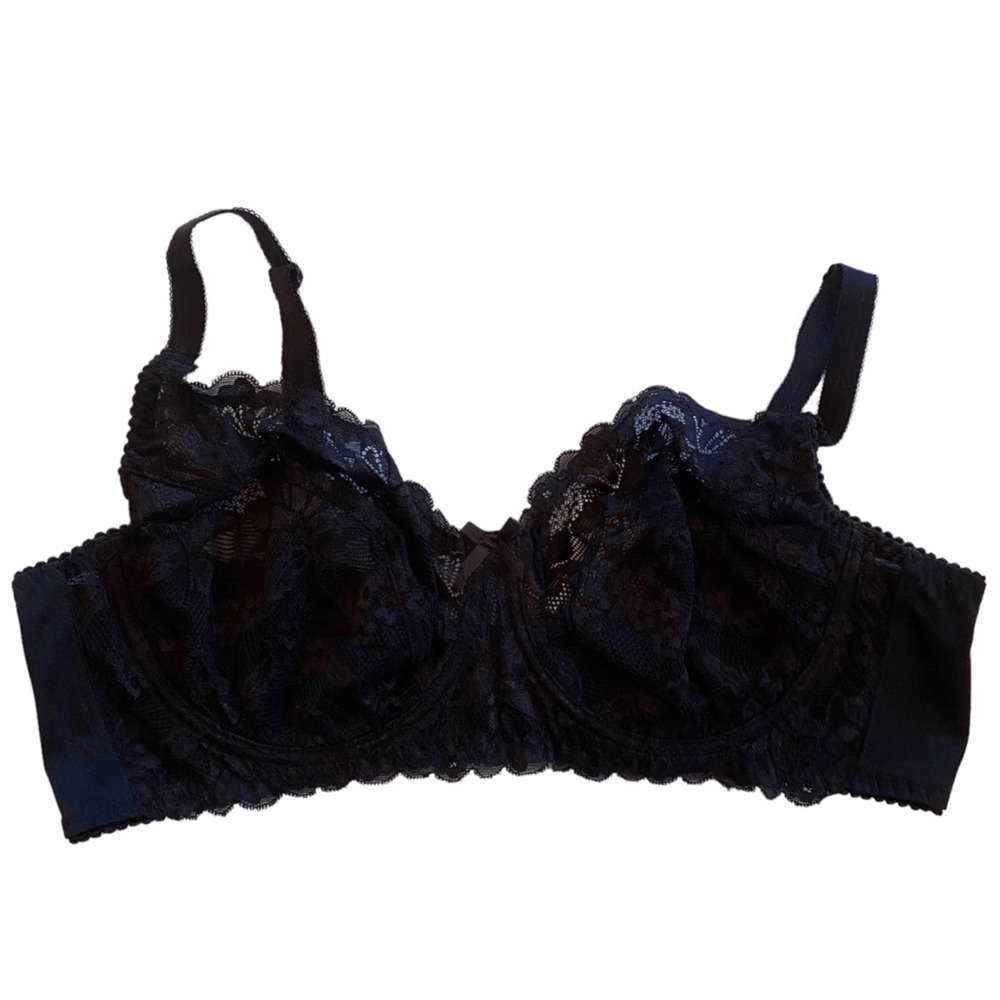 Fredricks of Hollywood Black Lace Bra 42D